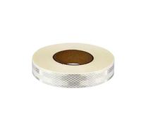 Ruban réfléchissant de sécurité, Ruban adhésif réfléchissant diamant 45 mètres x 3 cm, décoration for vélo, moto, voiture(White)