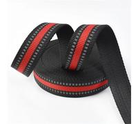 Ruban réfléchissant en nylon, largeur 15 mm, 20 mm, 25 mm, longueur 5 m/10 m, sangle d'épaule, collier pour animal de compagnie, bande de fixation en polyester(Red,20mm-10Meters)