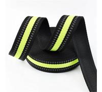 Ruban réfléchissant en nylon, largeur 15 mm, 20 mm, 25 mm, longueur 5 m/10 m, sangle d'épaule, collier pour animal de compagnie, bande de fixation en polyester(Yellow,15mm-5Meters)