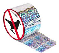 Ruban Repulsif pour Oiseaux, 80m x 4,8cm Bande Répulsive Anti Oiseaux Bande, Anti Pigeon Protection du Jardin et Lutte Contre Les Nuisibles