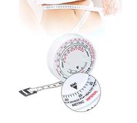 Ruban Rétractable pour le Corps, Beauté, Indice de Masse Corporelle Rond, Mesure de la Graisse, Mesure de la Forme Physique, Double échelle, Couture du Corps, Règle Flexible pour la Perte de Poids