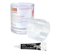 Ruban rhodoïde 3 m x 8 cm + Stylo de glaçage noir Scrapcooking