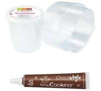 Ruban rhodoïde pour entremets 3 m x 4 cm + Stylo chocolat - ScrapCooking Multicolore G