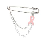 Ruban Rose Broche De Sensibilisation Cancer Du Sein,Octobre Rose Pin's Broches pour la Sensibilisation au Cancer du Sein, Épingle a Nourrice Octobre,Décoration de Vêtements