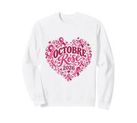 Ruban Rose Cancer du Sein Octobre 2026 Femme Octobre Rose Sweatshirt