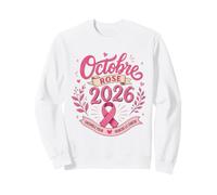 Ruban Rose Cancer du Sein Octobre 2026 Femme Octobre Rose Sweatshirt