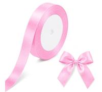 Ruban rose clair de 10 mm pour emballage cadeau, travaux manuels, Saint-Valentin, fabrication de cartes, emballage cadeau, décoration de fête de mariage