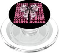 Ruban rose coyote chasseur coyote, coquette PopSockets PopGrip pour MagSafe