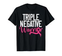 Ruban Rose de Sensibilisation au Cancer du Sein Triple Negative Warrior T-Shirt Graphique avec Valeur