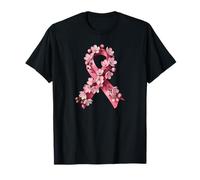 Ruban Rose en Fleur de Cerisier pour la Lutte Contre Le Cancer du Sein T-Shirt