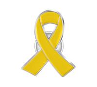 Ruban Rose Épingles en Métal Cancer des os Cancer de la Vessie Badge de soutien aux Otages Octobre Epingle Broche Badge Pins Rubanpour Conscience de l'espoir Activités d'Aide Sociale 1PC (Jaune)