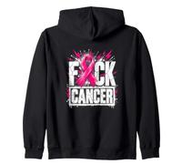 Ruban Rose Grunge de Lutte Contre Le Cancer du Sein Sweat à Capuche
