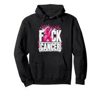 Ruban Rose Grunge de Lutte Contre Le Cancer du Sein Sweat à Capuche