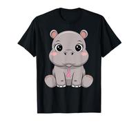 Ruban rose hippopotame espoir T-Shirt