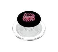 Ruban Rose « I Am A Fighter » pour la Sensibilisation au Cancer du Sein PopSockets PopGrip pour MagSafe