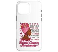 Ruban Rose « I'm The Storm » pour Femme Afro survivante du Cancer du Sein Coque pour iPhone 16 Pro Max