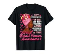Ruban Rose « I'm The Storm » pour Femme Afro survivante du Cancer du Sein T-Shirt