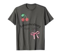 Ruban rose Johannesburg Afrique du Sud Cerises Esthétique T-Shirt