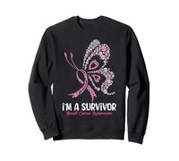 Ruban Rose pour la Sensibilisation au Cancer du Sein I'm A Survivor Sweatshirt