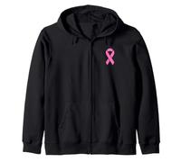 Ruban Rose pour la Sensibilisation au Cancer du Sein Sweat à Capuche