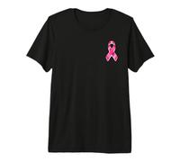 Ruban Rose pour la Sensibilisation au Cancer du Sein T-Shirt Haut de Gamme