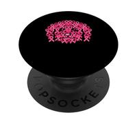 Ruban Rose pour Sensibilisation au Cancer du Sein PopSockets PopGrip Adhésif