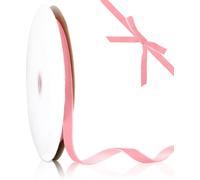 Ruban Rose, Ruban De Voiture De Mariage, Rubans Pour Travaux Manuels, Ruban De Velours, Rubans Roses Pour Emballage Cadeau, Ruban Rose Pour Emballage Cadeau, 22,86 M X 10 Mm