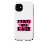Ruban Rose Stronger Than Cancer Hope pour Le Cancer du Sein Coque pour iPhone 11