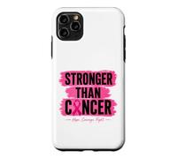 Ruban Rose Stronger Than Cancer Hope pour Le Cancer du Sein Coque pour iPhone 11 Pro Max