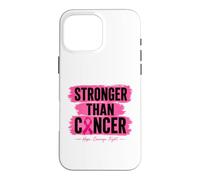 Ruban Rose Stronger Than Cancer Hope pour Le Cancer du Sein Coque pour iPhone 16 Pro Max