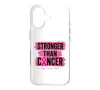Ruban Rose Stronger Than Cancer Hope pour Le Cancer du Sein Coque pour iPhone 17