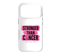 Ruban Rose Stronger Than Cancer Hope pour Le Cancer du Sein Coque pour iPhone 17 Pro