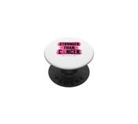 Ruban Rose Stronger Than Cancer Hope pour Le Cancer du Sein PopSockets PopGrip Adhésif