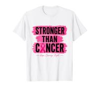 Ruban Rose Stronger Than Cancer Hope pour Le Cancer du Sein T-Shirt