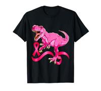 Ruban Rose T-Rex de Sensibilisation au Cancer du Sein pour garçons et Enfants T-Shirt