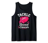 Ruban Rose Tackle Cancer Football Débardeur