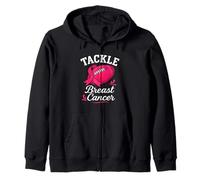 Ruban Rose Tackle Cancer Football Sweat à Capuche