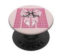 Ruban Rose West Highland Terrier pour Fille PopSockets PopGrip Adhésif