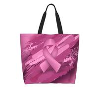 Ruban Roses Violet Contre Le Cancer Du Sein Sac Fourre-Tout Imperméable Tote Bag Décontracté Sac Cabas Pour Travail Gym Université