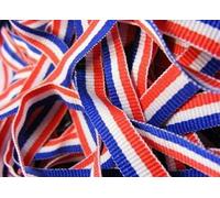 Ruban rouge blanc et bleu, drapeau britannique Union Jack, ruban de décoration en forme de nœud du Royaume-Uni - 10 mm/2 mètres
