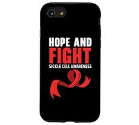 Ruban Rouge pour Sensibilisation au Cancer du Sang, leucémie, lymphome, myélome Coque pour iPhone SE (2020) / 7/8