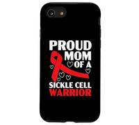 Ruban Rouge pour Sensibilisation au Cancer du Sang, leucémie, lymphome, myélome Coque pour iPhone SE (2020) / 7/8