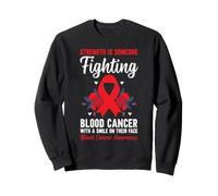 Ruban Rouge pour Sensibilisation au Cancer du Sang, leucémie, lymphome, myélome Sweatshirt