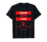 Ruban Rouge pour Sensibilisation aux Maladies du cœur T-Shirt
