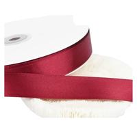 Ruban Rouleau de rubans rouge vin, 100 mètres/rouleau, for artisanat, nœud papillon, fleur de Rose, emballage fait à la main, ruban de décoration de noël et de mariage(2cm)