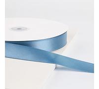 ruban. Ruban de satin uni double face, plusieurs couleurs, polyester continu, 100(Azure blue)
