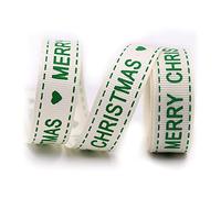 ruban. Rubans de Noël imprimés de 0,6 po, ruban gros-grain en polyester(D,10yard)