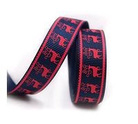 ruban. Rubans de Noël imprimés de 0,6 po, ruban gros-grain en polyester(E,10yard)