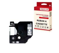 Ruban S0720600 45020 pour DYMO Letratag D1 compatible blanc sur fond transparent x 1 pour ruban d'étiquette- 12mm * 7m NOPAN-INK