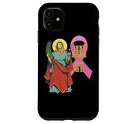 Ruban Saint Agatha Contre Le Cancer du Sein, Patron des infirmières catholiques Coque pour iPhone 11